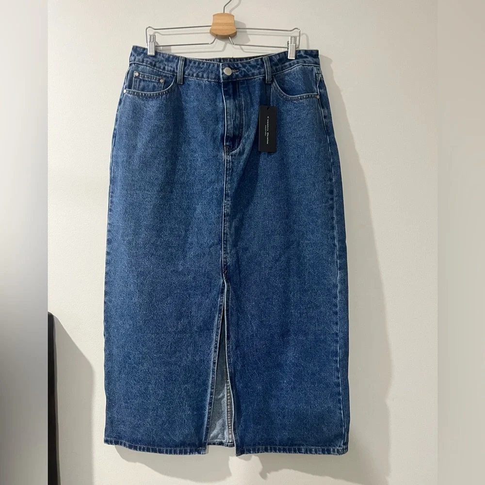 Country denim maxi skirt - Picture 2 of 5